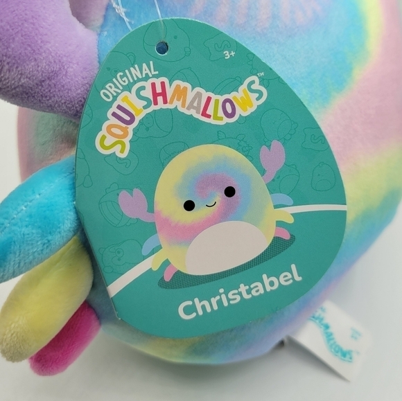 Squishmallow Christabel Rainbow Crab Plush - Picture 3 of 5